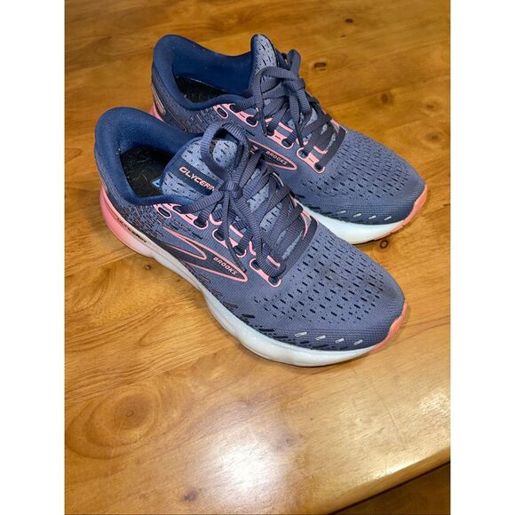 Brooks Glycerin 20 Running Shoes Womens Size 8.5 US Blissful Blue - Picture 1 of 9
